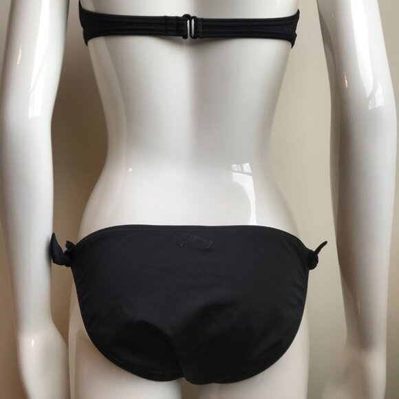 Billabong BLUE CRUSH era Vintage black solid underwire top set RARE bikinico - Picture 5 of 10